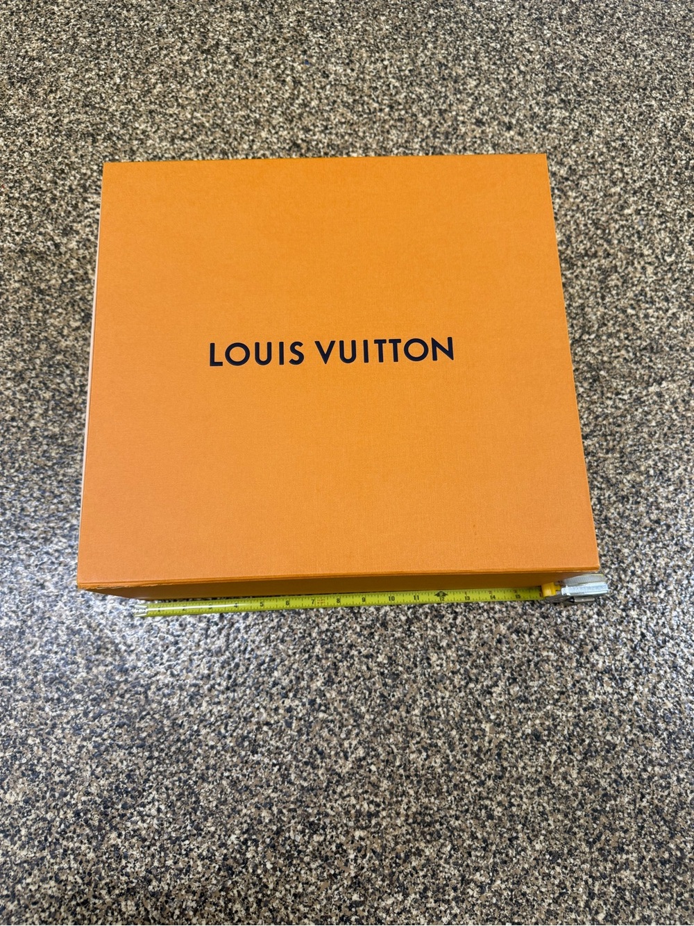 Louis Vuitton Orange Box with Black Logo